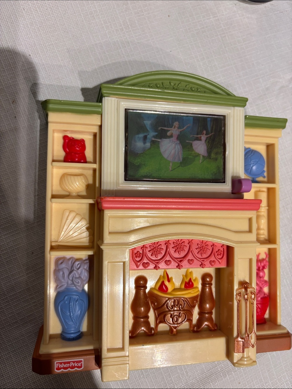 2006 Fisher Price Loving Family Fire Place & TV - Picture 8 of 8